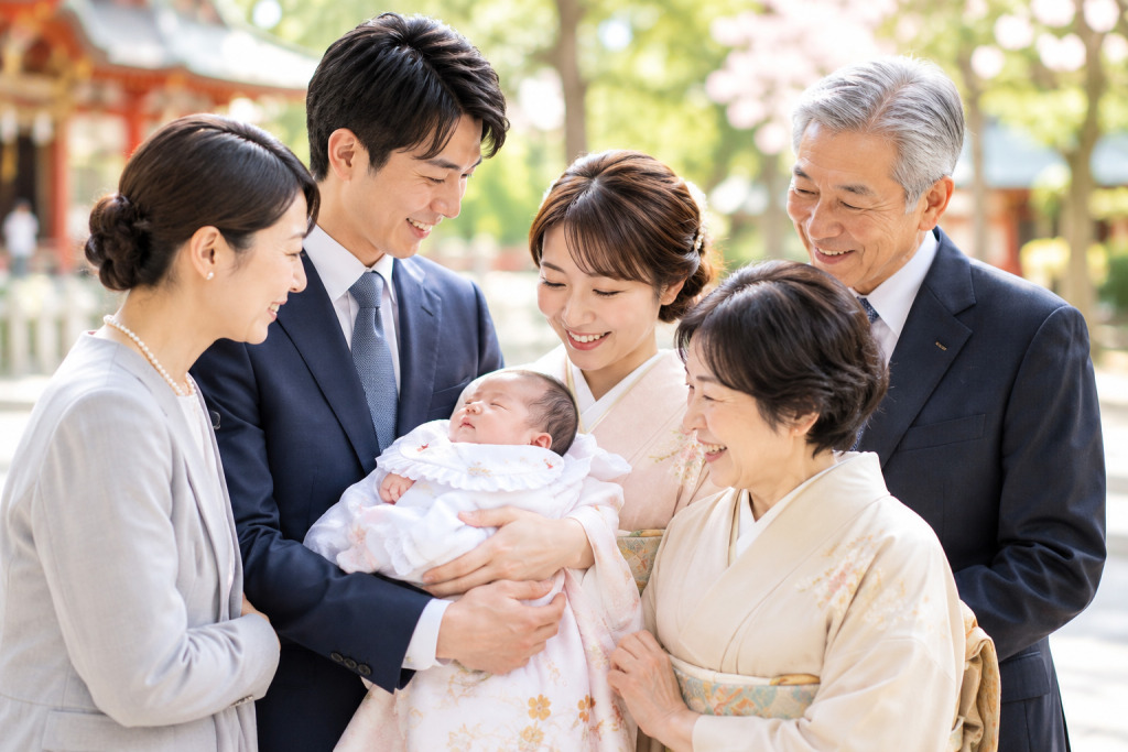 お宮参りの参加者