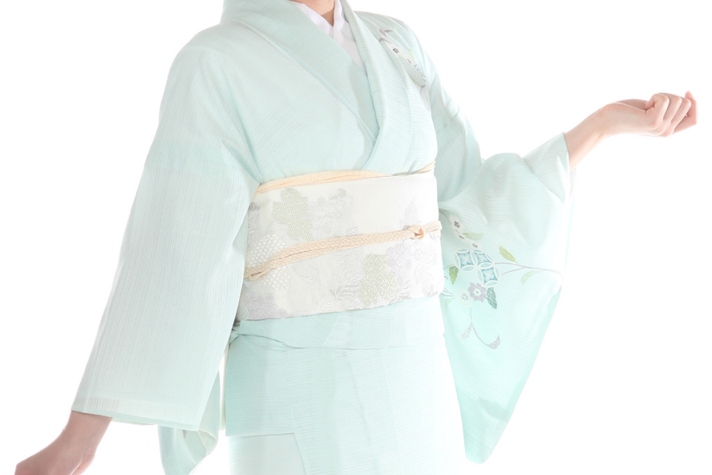 【夏用・7・8月向け】訪問着(絽)｜薄水色に唐花｜H0220｜M