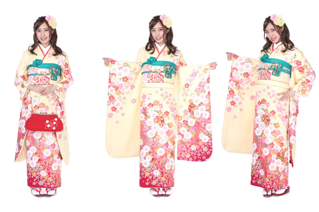 振袖｜クリームに桜鞠｜F0230 S