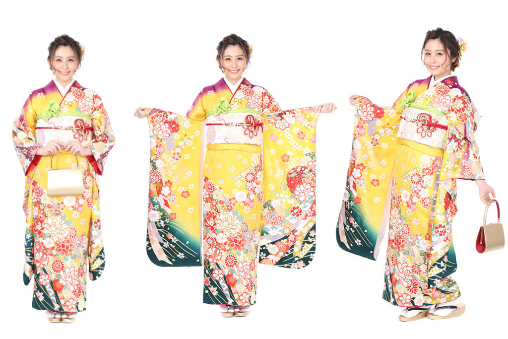 振袖｜黄のグラデーション｜F0257 S