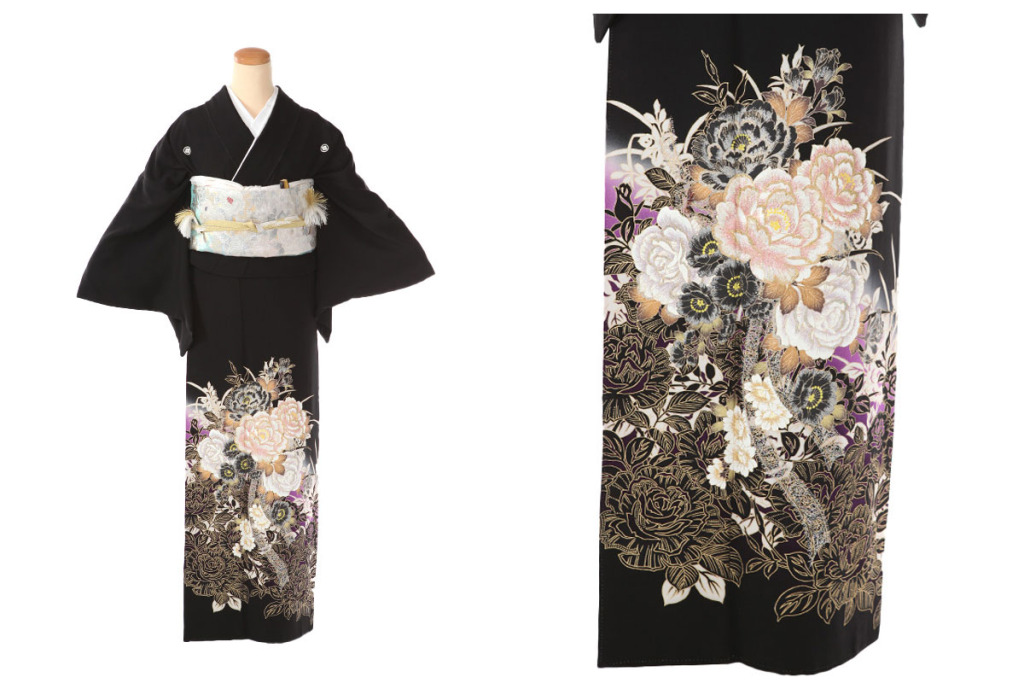 【美品】全通柄丸帯　吉祥文様　銀糸　振袖　黒留袖　色留袖　訪問着　フォーマル　白 美品】全通柄丸帯 吉祥文様 金糸 大正ロマン 振袖 黒留袖 色留袖