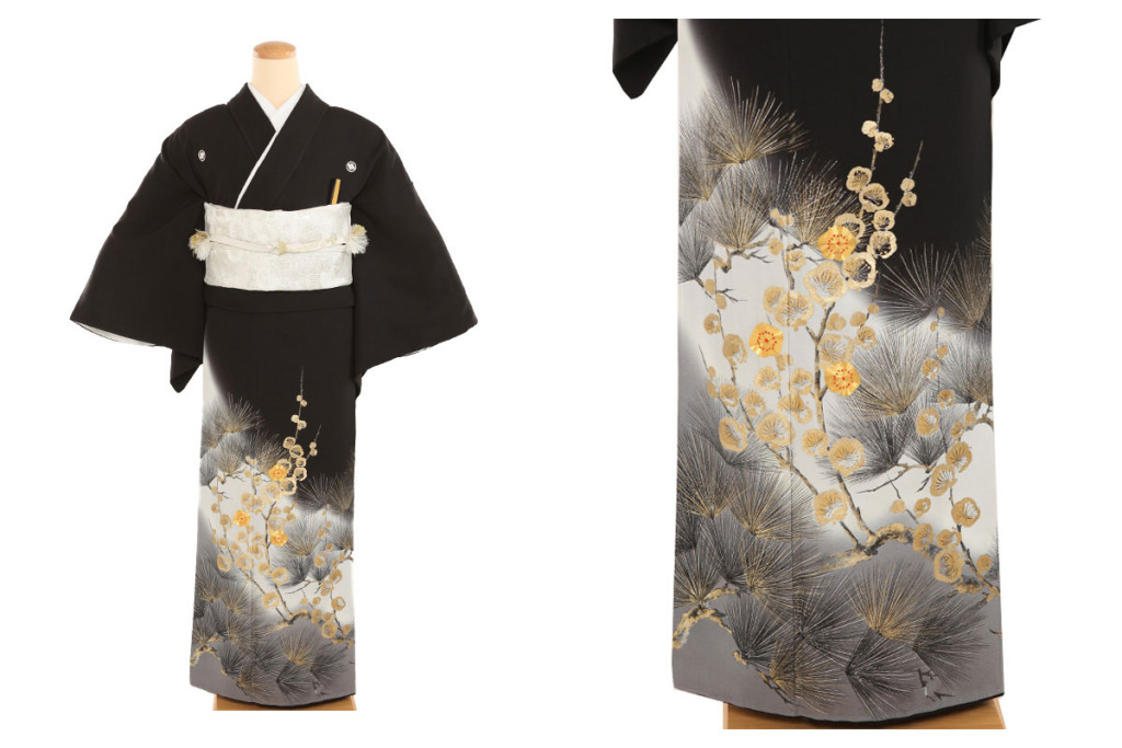 黒留袖｜関芳 梅松｜T0177｜L