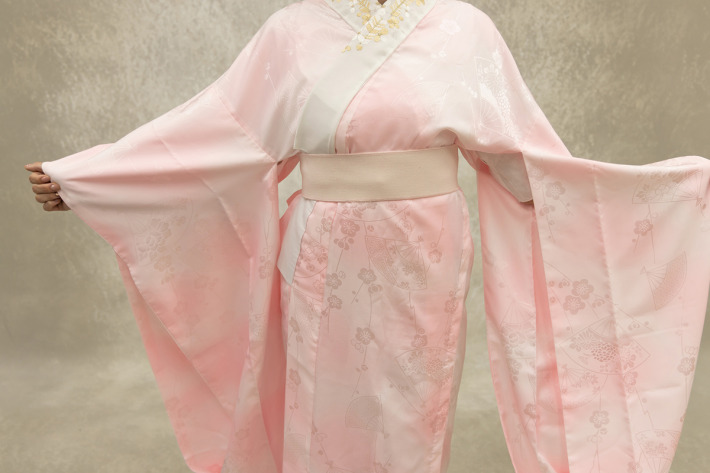 関西衿の長襦袢