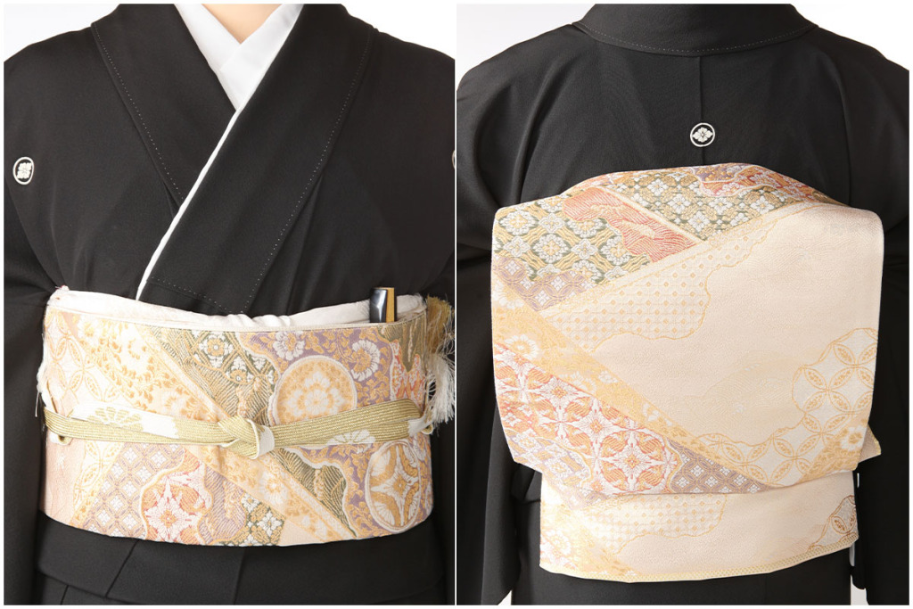 留袖用着物レンタルフルセット用帯（留袖用）：obi029 〔正絹〕