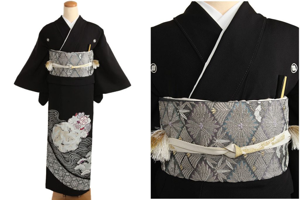 留袖用着物レンタルフルセット用帯（留袖用）：obi029 〔正絹〕