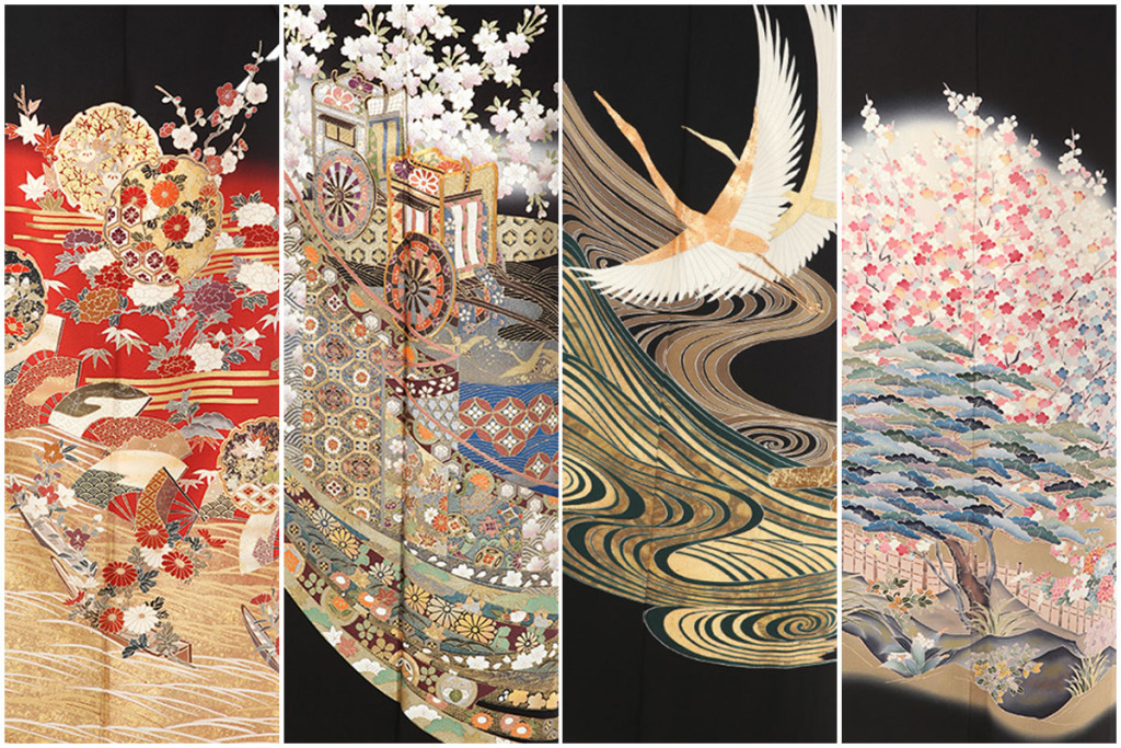 クラシックな黒留袖