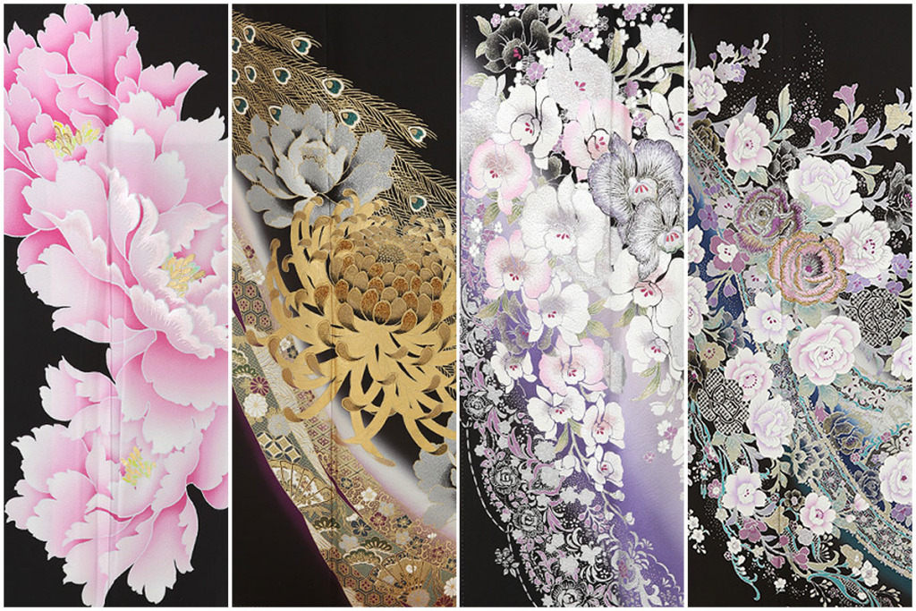 モダンな黒留袖