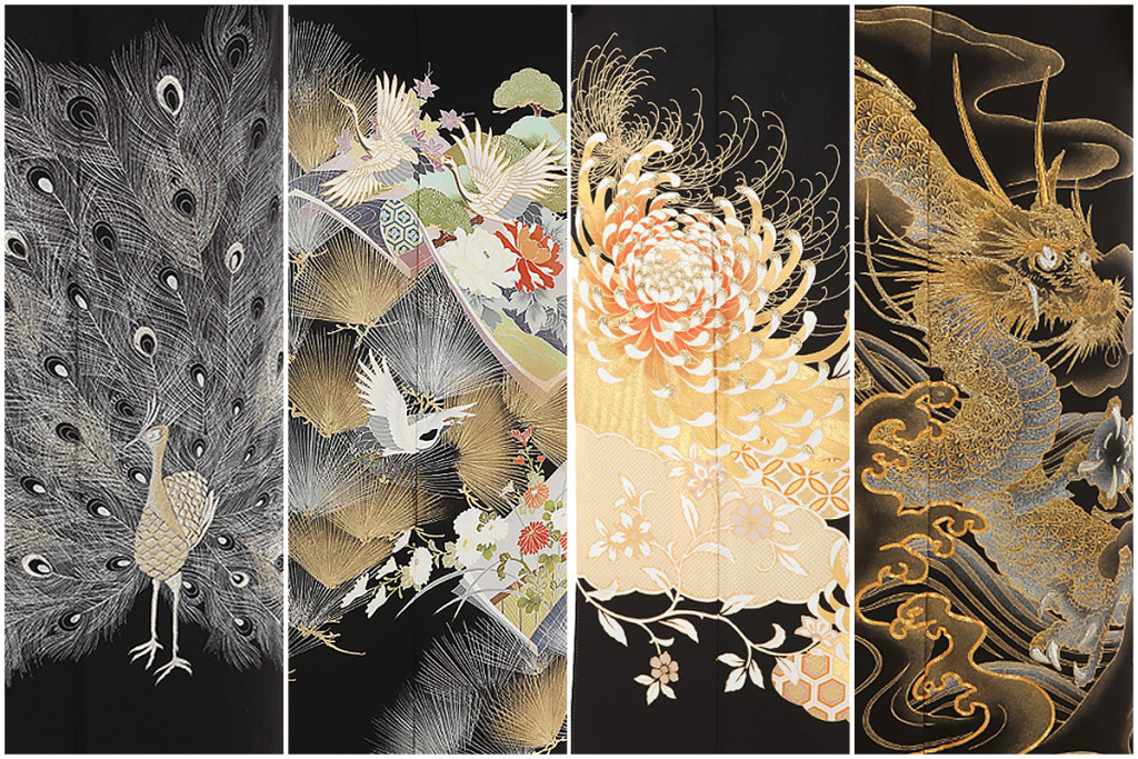 スタイリッシュな黒留袖