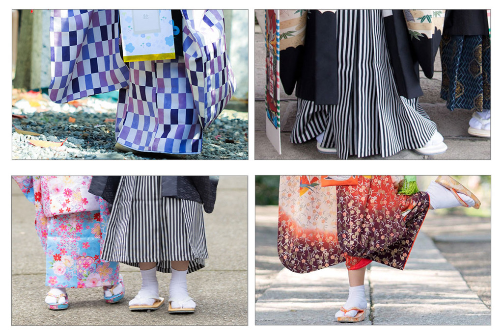 七五三の着物のサイズが合っていない例