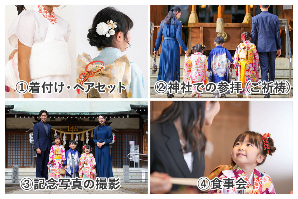 にじまま★七五三セット★七歳用 NISHIORI 四ツ身 絵羽 15点フルセット 選べる6タイプ 7歳 女児用 着物