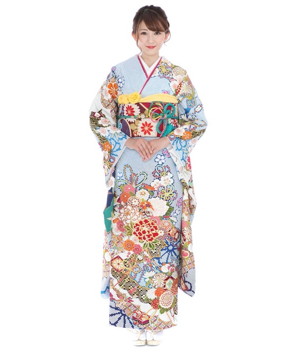 振袖|aoi 葵衣126「疋田花くす玉」|F0325 L