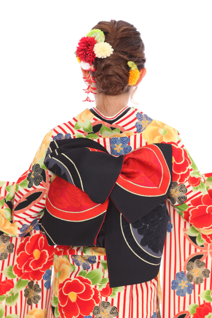 振袖｜九重 牡丹ストライプ｜F0323 L