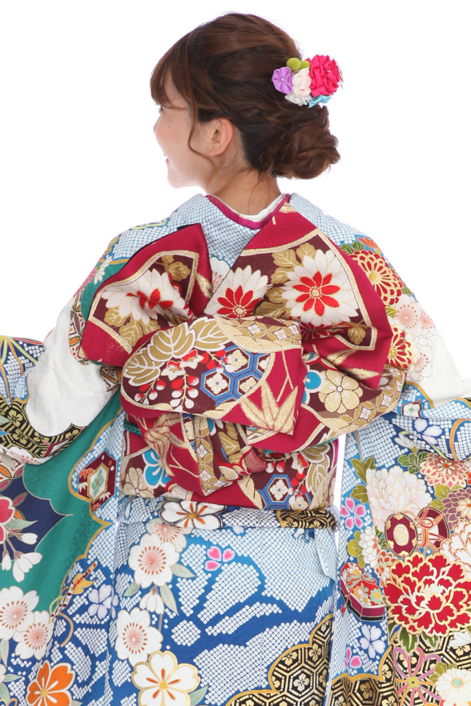振袖｜aoi 葵衣126「疋田花くす玉」｜F0325 L