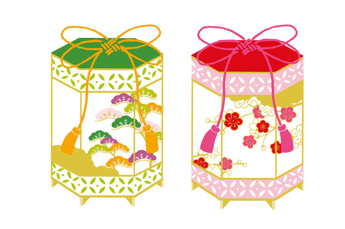 器物文様の貝桶