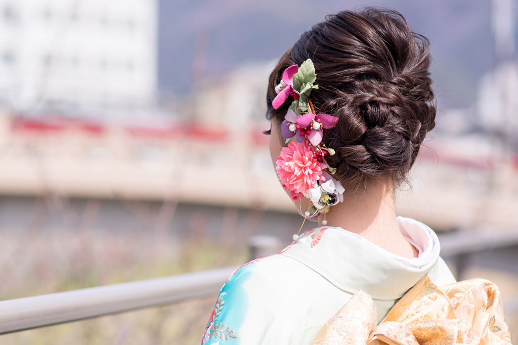振袖のヘアメイク