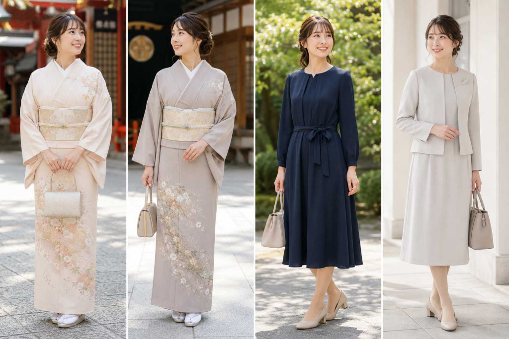 お宮参りのママの服装