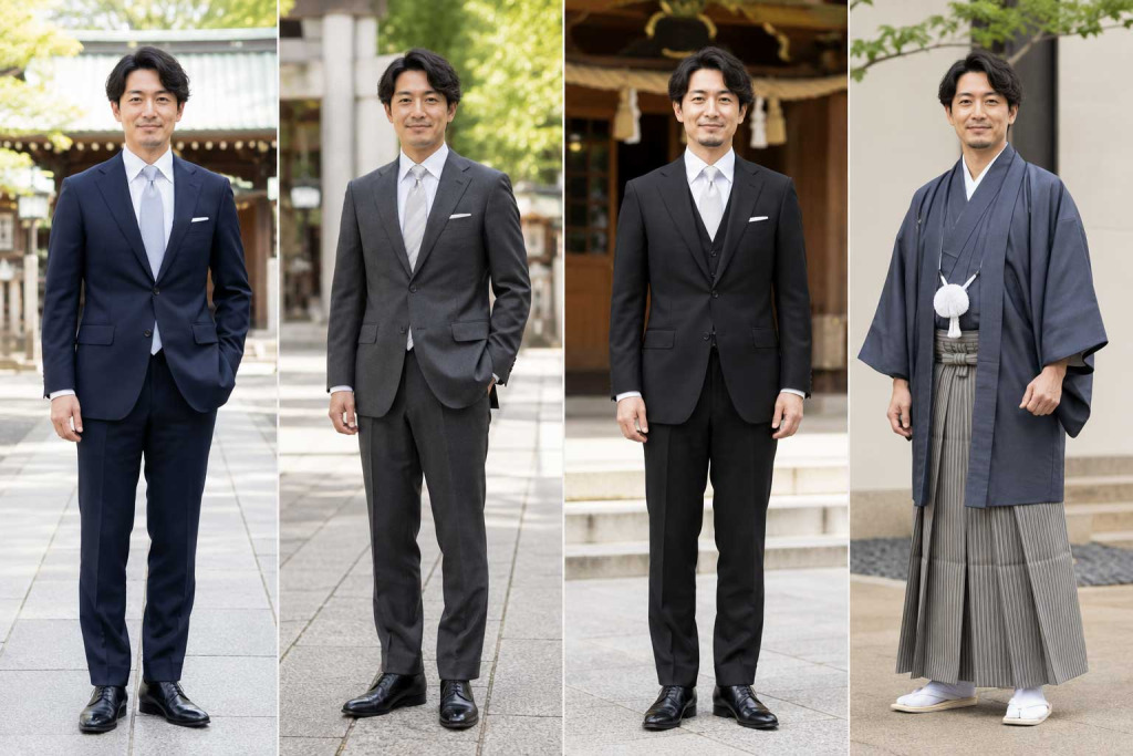 お宮参りのパパ（父親）の服装