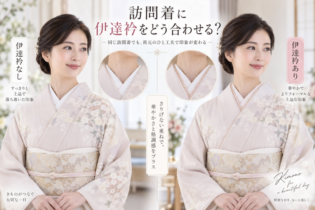 訪問着の伊達衿はあってもなくてもどちらでも大丈夫