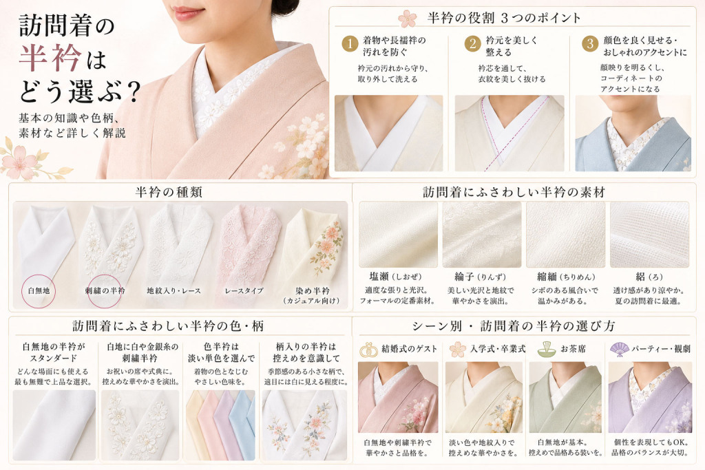 訪問着の半衿