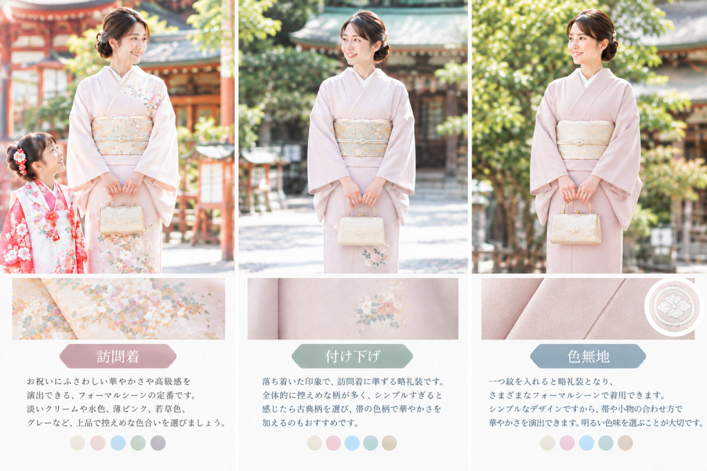 七五三のママの服装　和装の場合