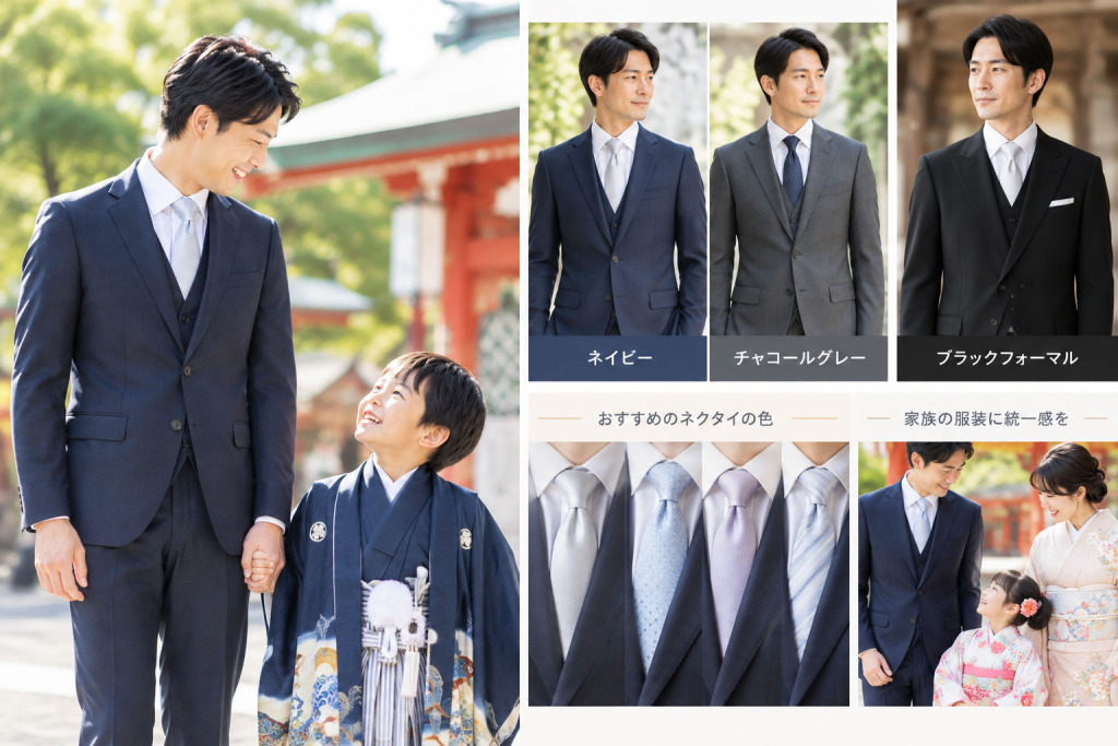 七五三のパパの服装 洋装の場合