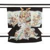 お宮参り産着レンタル 男の子｜黒に兜 暴れ熨斗｜U0287 ｜宅配着物レンタル・一式フル