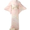訪問着レンタル｜ピンクに椿｜H0346｜S｜宅配着物レンタル｜きものレンタリエ
