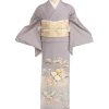 色留袖レンタル|くすみ紫に山と花々|I0125|M|宅配着物レンタル・一式フルセット|