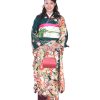 振袖レンタル｜深緑に紗綾型松竹梅｜F0121｜L｜宅配着物レンタル・一式フルセット｜き