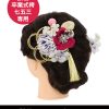 髪飾りレンタル｜紫の菊と桜に金のタッセル｜KZ0049｜宅配着物レンタル | きものレン