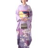 振袖レンタル｜淡い紫に辻が花｜F0354｜LL｜宅配着物レンタル・一式フルセット｜きも