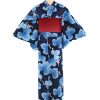 浴衣レンタル|紺地に葡萄|Y0007|M|宅配着物レンタル|きものレンタリエ