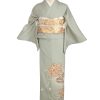 色留袖レンタル｜灰緑に巾着 宝尽くし｜I0155｜M｜宅配着物レンタル・一式フルセット