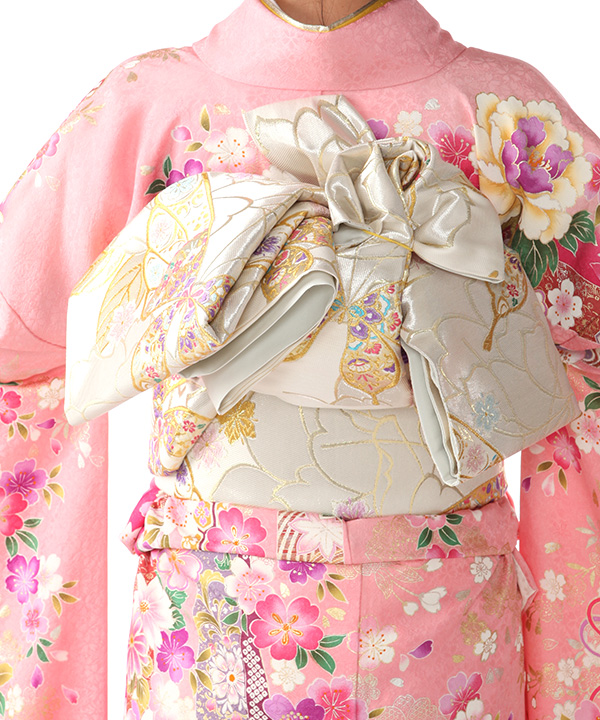 【ピンク】振袖セット（桜柄振袖、長襦袢、袋帯、帯揚げ、帯締め） 20038805pc04.jpg