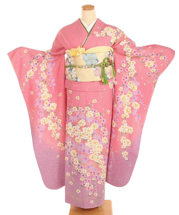 あ*ゆ様 【大処分‼️】正絹 お仕立て上がり 刺繍入 ローズピンク 花 振袖 単 あ*ゆ様 【大処分‼️】正絹 お仕立て上がり 刺繍入 ローズピンク 花