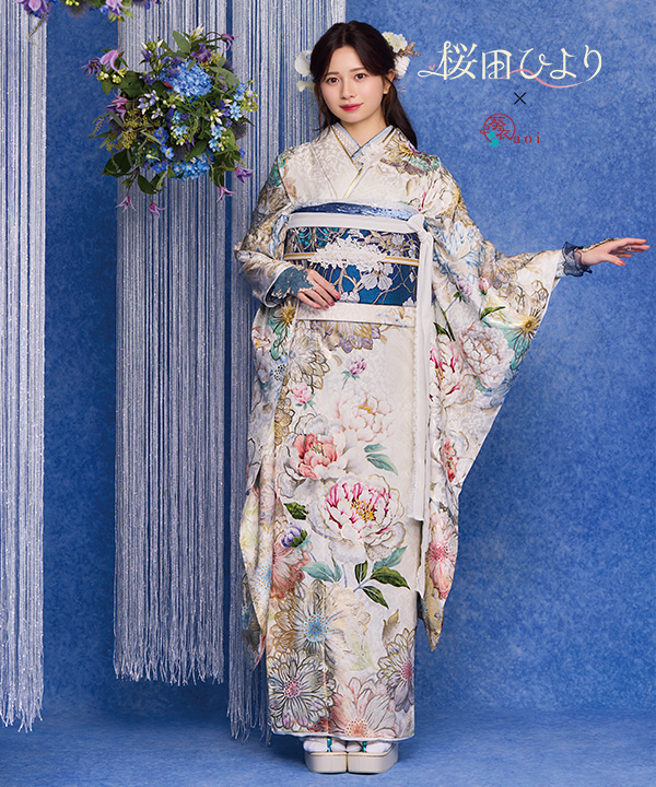 ブランド振袖レンタル｜桜田ひより×葵衣 aoi 白