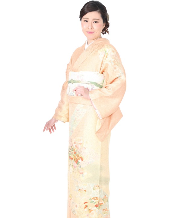 訪問着の器物文様｜扇/地紙柄の商品一覧｜きものレンタリエ