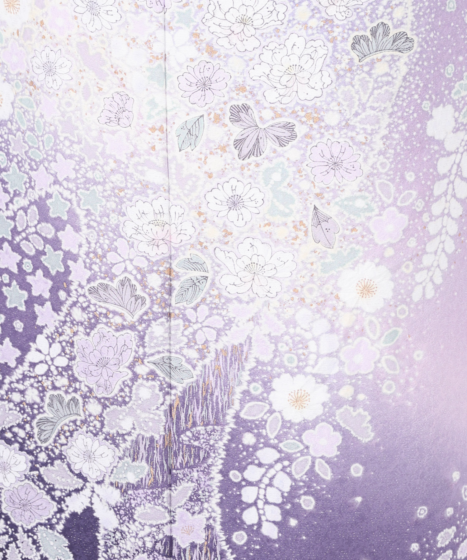 辻が花　袋帯 薄紫 翠山の辻が花振袖｜くすみ藤色｜大阪・京都のみやたけ工房