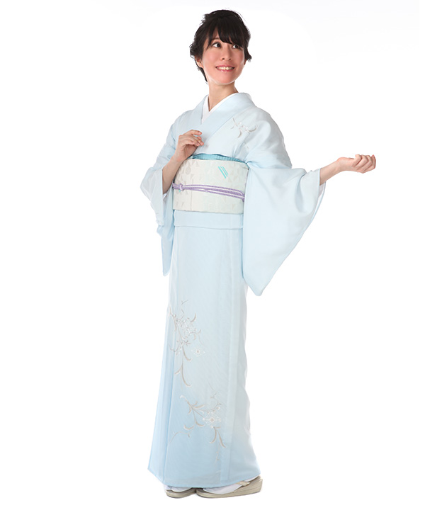 夏着物 水色 セオα夏着物・浴衣（朝凪/水色） SAK-SK190319 | さく研究所