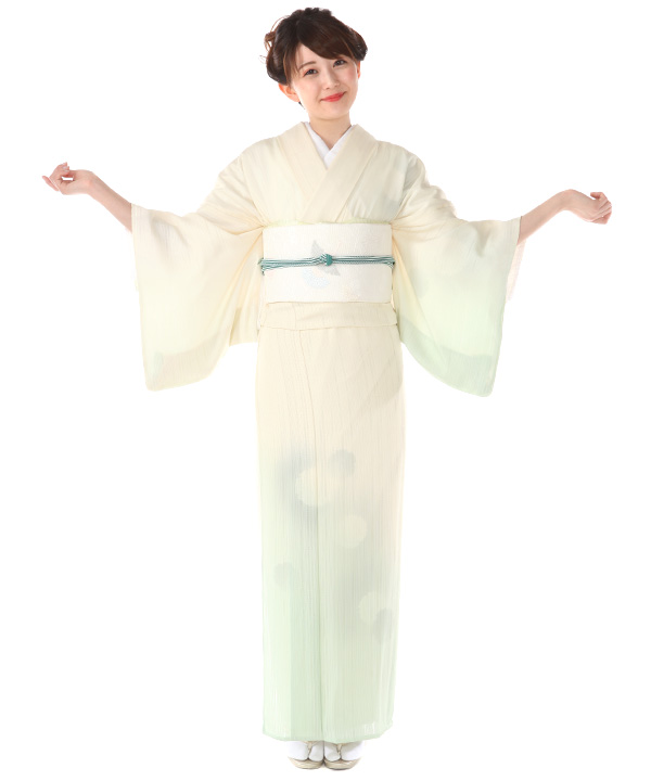 絽　白地　夏物　7月8月　ティアラの柄　白にシルバーと黒　お仕立て上　付下げ 絽 白地 夏物 7月8月 ティアラの柄 白にシルバーと黒 お仕立て上