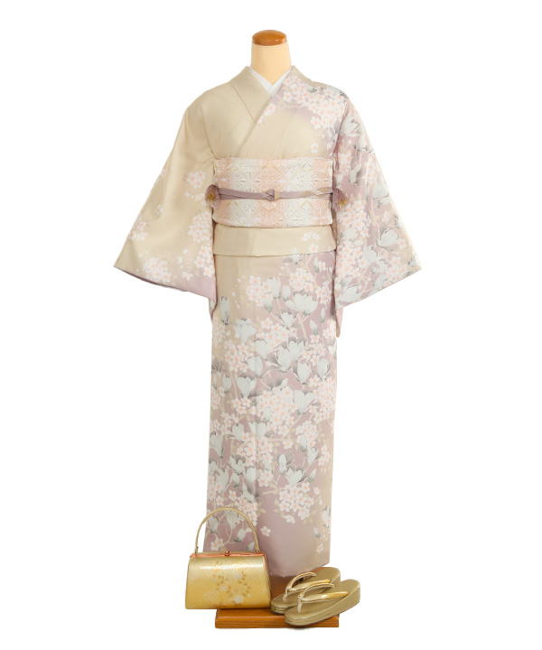 訪問着の植物文様｜桜柄の商品一覧｜きものレンタリエ