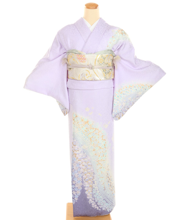 訪問着　フルセット　七宝に花菱　紐　控えめな可愛さ　着物　H7 r791-f-0.jpg