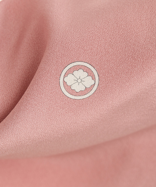 色留袖レンタル｜ピンクに渡り鳥｜I0129｜M｜宅配着物レンタル