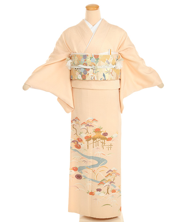色留袖レンタル｜クリームに菊松露芝