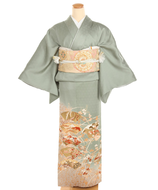 色留袖＆袋帯 帯・逸品】色留袖 No.DA-0841-Lサイズのレンタル｜きもの365