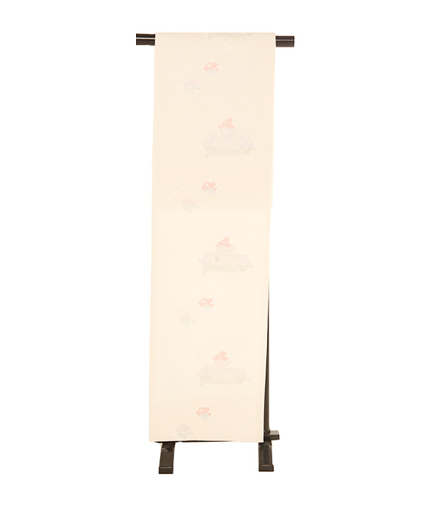 小物レンタル｜夏用 袋帯 菱紋 生成色