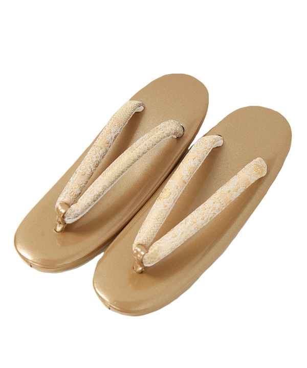 オプション小物レンタル】草履バッグセット ゴールド