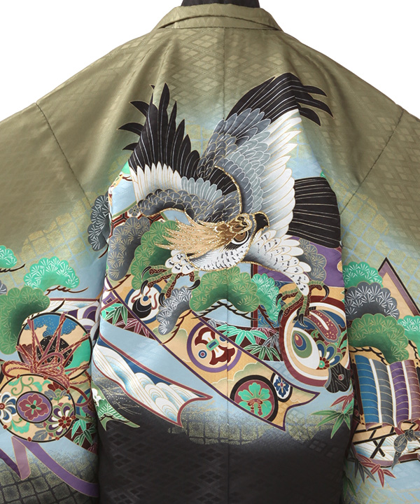 七五三 着物セット 黒 松 鷲 ren-5hs0177_1.jpg