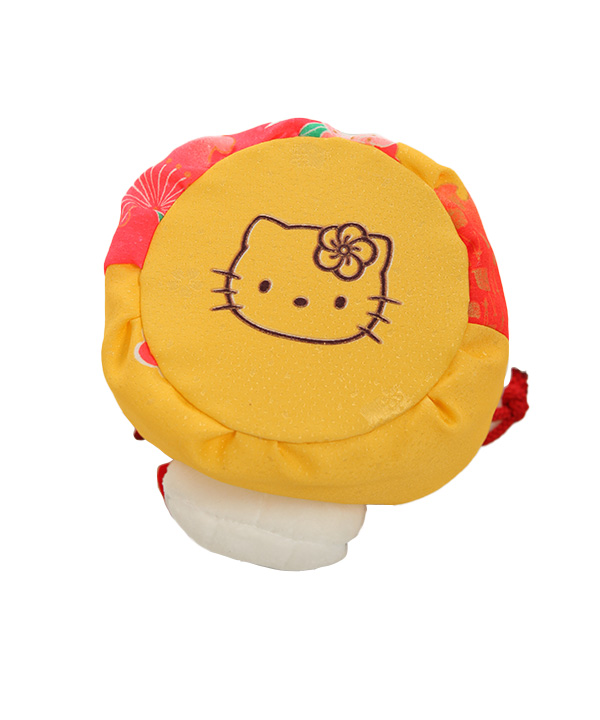 七五三(三歳女の子)着物レンタル｜キティちゃん柄黄色着物×白被布｜W-G